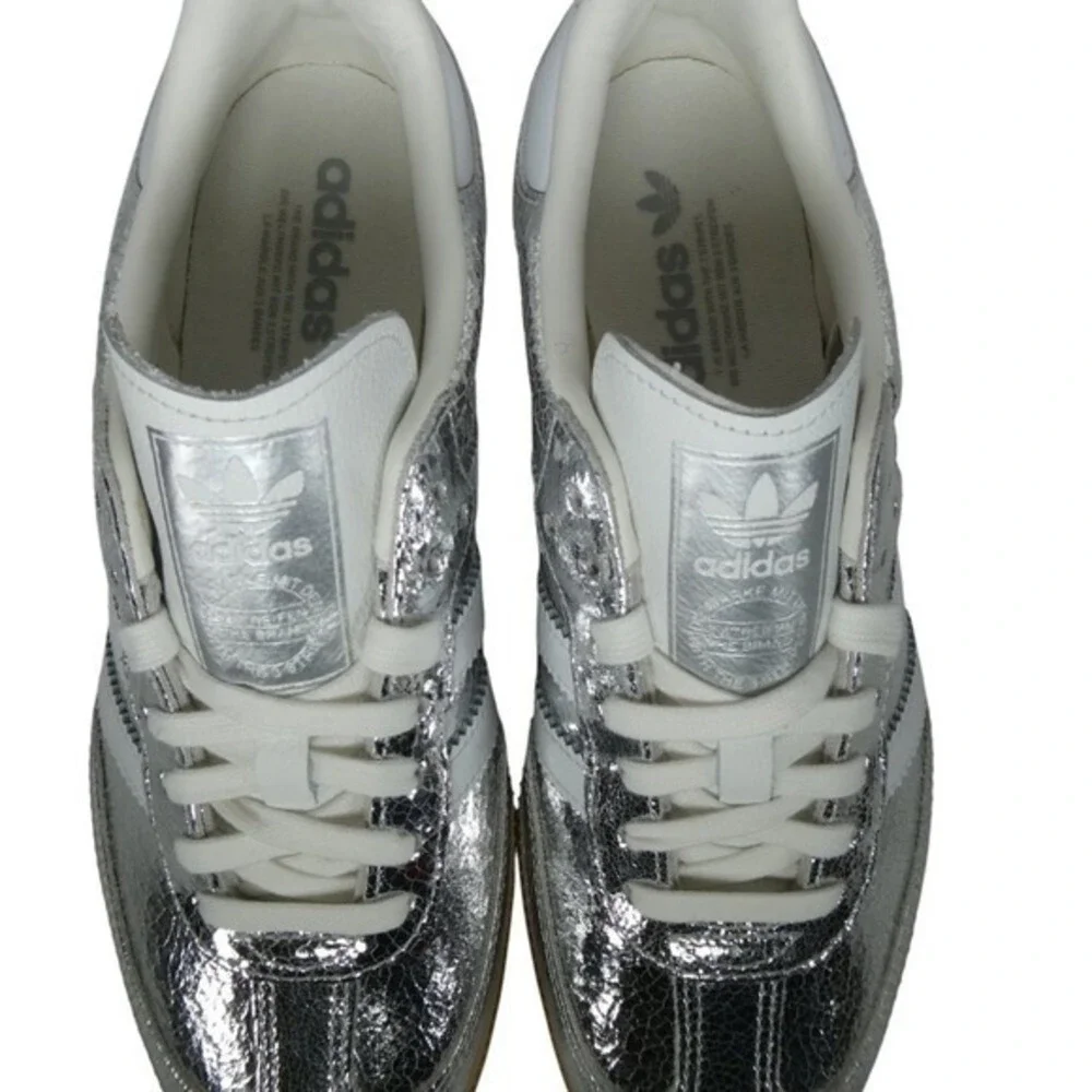 adidas Silver Metallic Athletic Sneakers